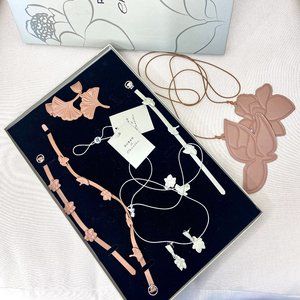 Faux leather jewelry set by Russian designer RUBAN